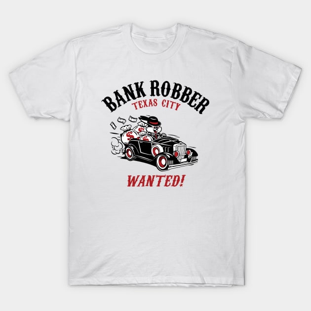 Bank Robber T-Shirt by BUNNY ROBBER GRPC